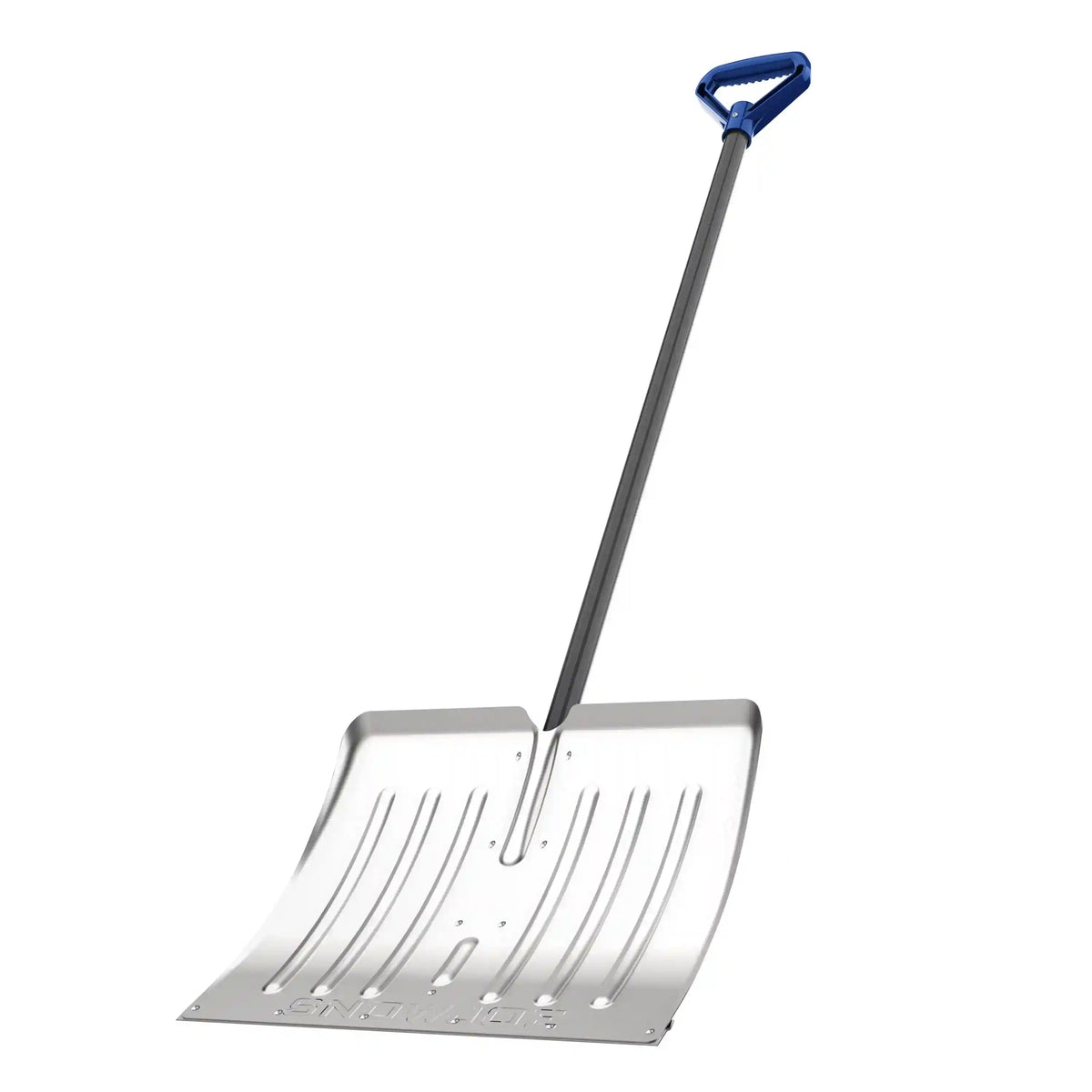Snow Joe SNJ18A Heavy-Duty 18-Inch Aluminum Snow Shovel | w/ Steel Wear Strip & D-Grip Handle | Rust-Proof | Retail Ready (Blue)