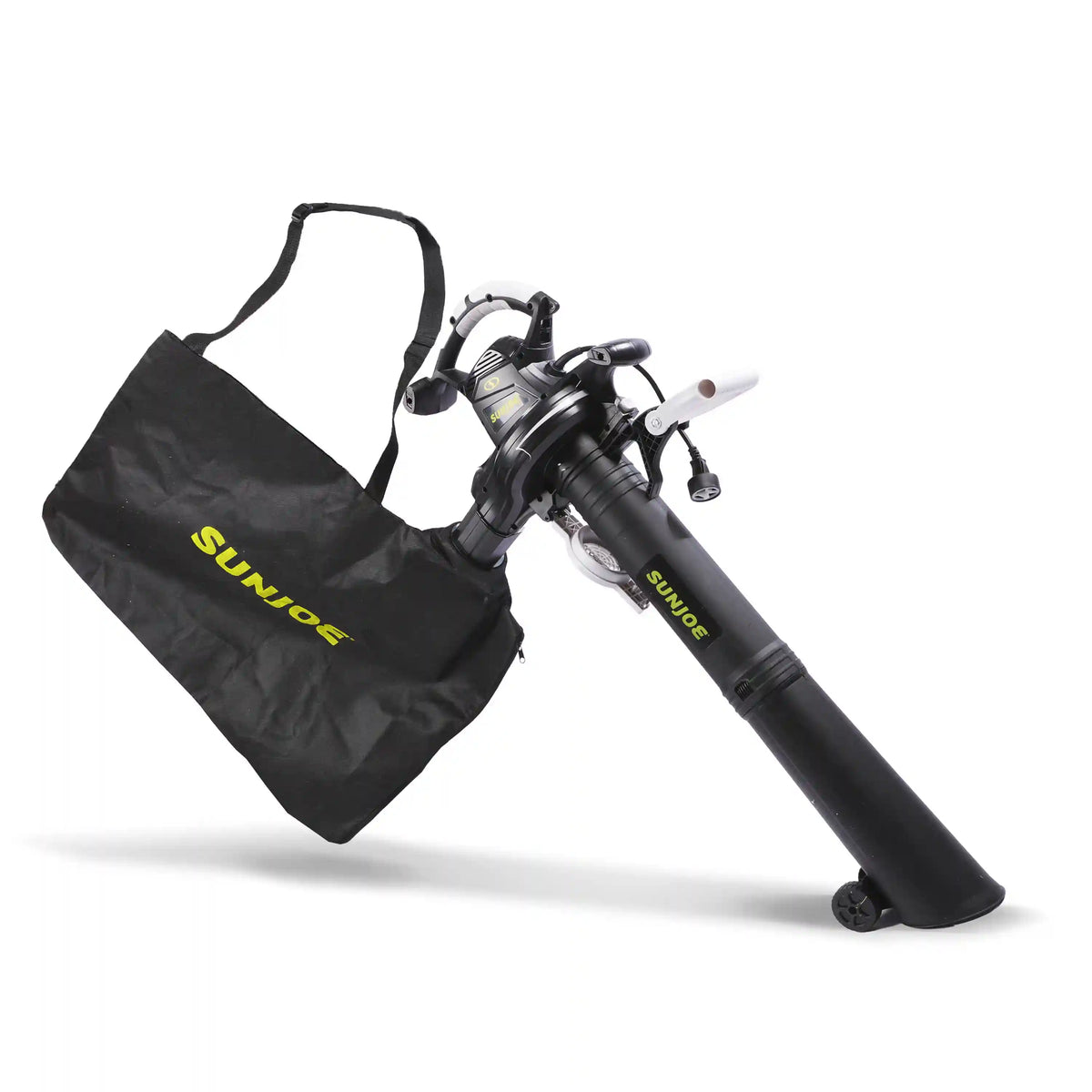 Sun Joe SJ-BVM-GA Electric Leaf Blower + Vacuum + Mulcher W/ Gutter Cleaning Attachment | 220-MPH | 14-Amp | 16:1 Mulching Ratio