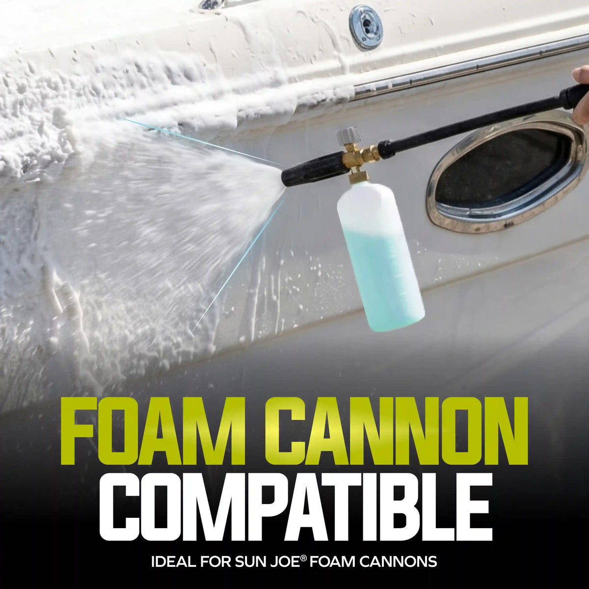 Sun Joe All Purpose Boat Wash for Pressure Washer | Safe for Fiberglass, Wood, Metal, and More | 1 Gallon