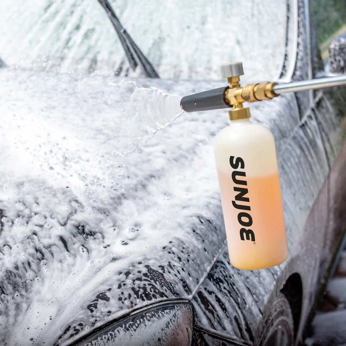 Sun Joe Premium Snow Foam Car Wash Soap and Cleaner | 1-Gal. | Orange-Vanilla Scent