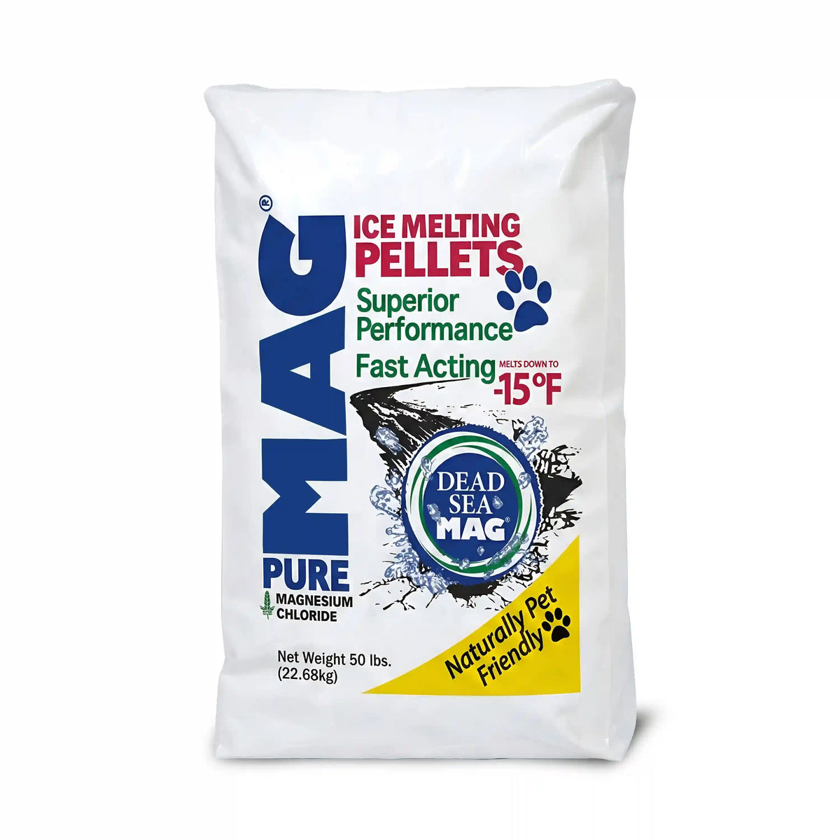 Snow Joe Dead Sea Magnesium Chloride Flakes | Pet-and-Paw Friendly | 100% Pure & Natural | 50-Lbs.
