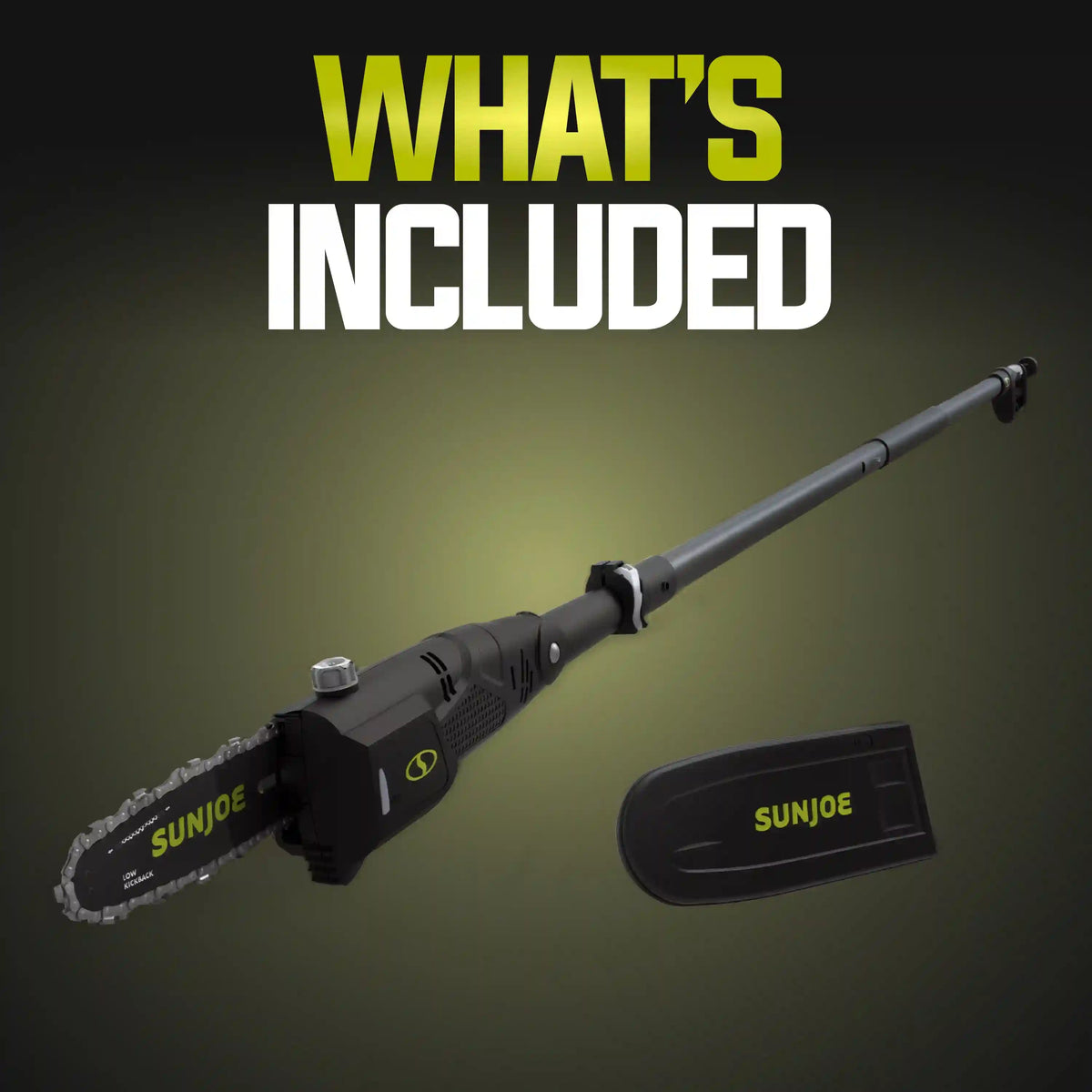 Sun Joe Electric Telescoping Pole Chain Saw | 8-inch | 6.5-Amp | 7.5-inch Cutting Thickness Max