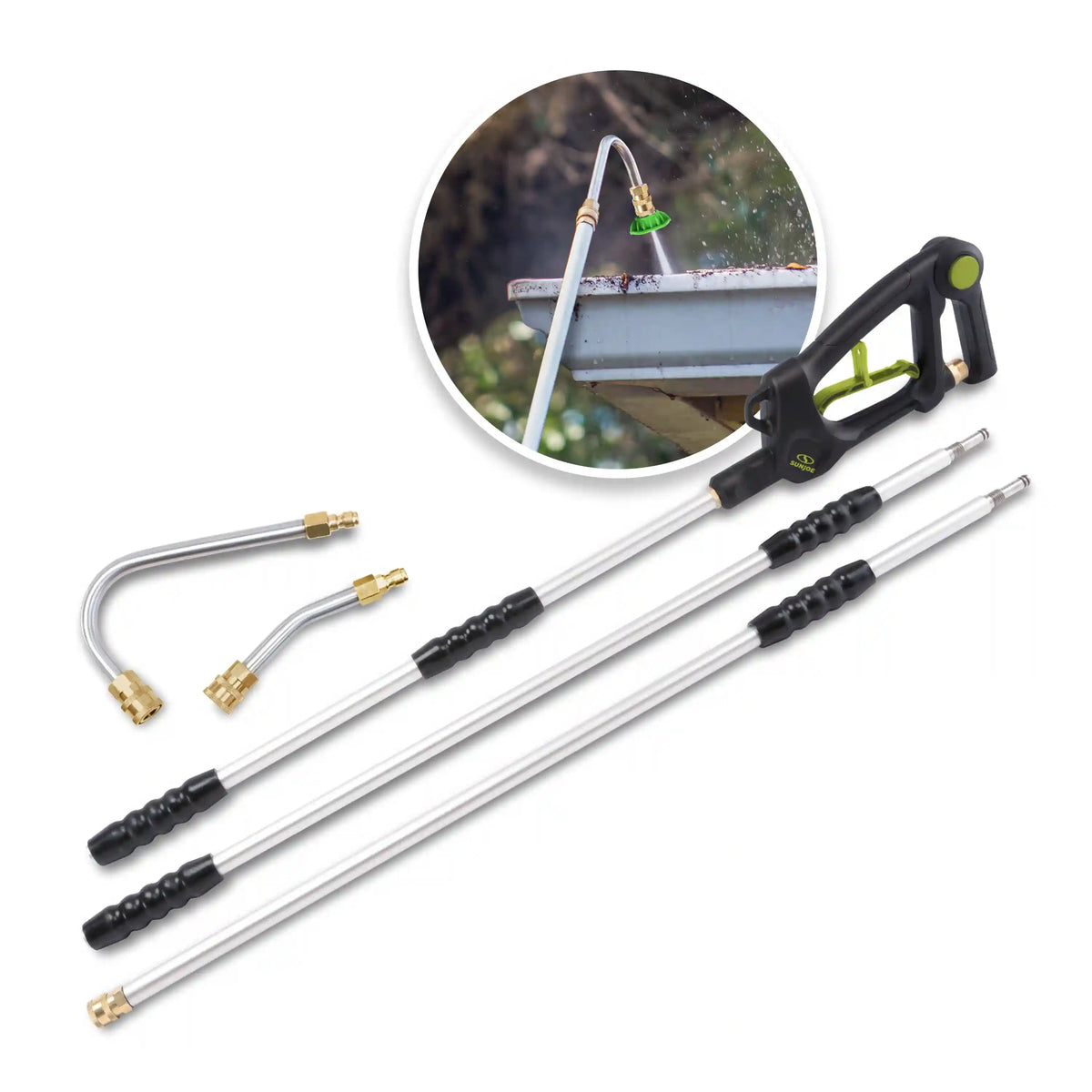 Sun Joe Universal Pressure Washer Sky Lance W/ 4-Piece Accessory Kit | 9-Foot