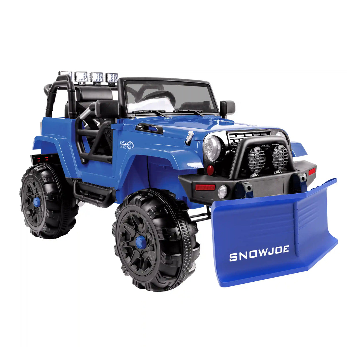 Snow Joe 24V-SUV1 24-Volt* Ride-On Kids Truck W/ Parental Remote and Snow Plow | For Ages 3-7 | W/ 4.0-Ah Battery + Charger
