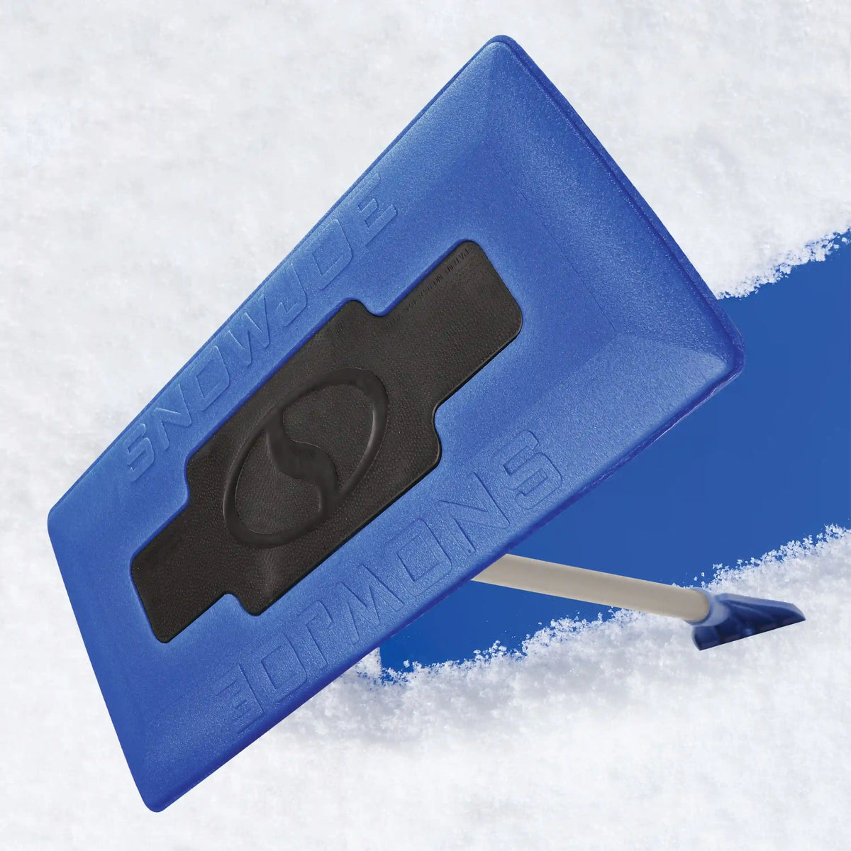 Snow Joe The Original 2-In-1 Telescoping Snow Broom + Ice Scraper | No-Scratch Foam Head, Closed Cell Foam for No Water Absorption | 18-Inch Foam Head