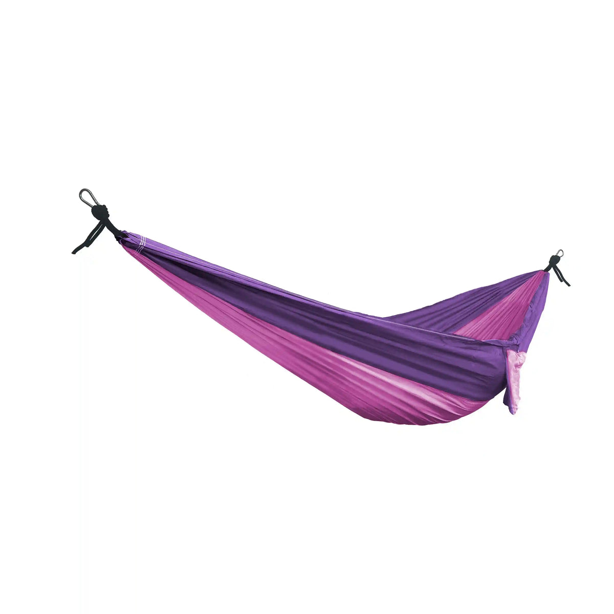 Bliss Hammocks Hammock in a Bag W/ Carabiners & Tree Straps | 54-in. Wide | Weather Resistant | 350 Lb. Capacity (Pink/Purple)