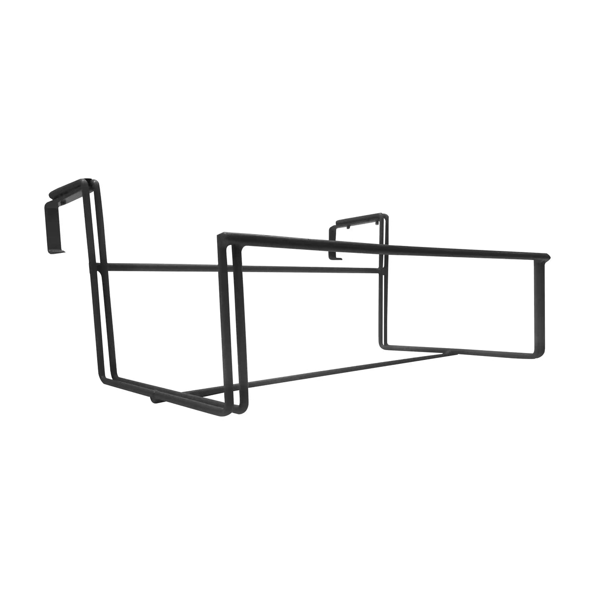 Sun Joe FPH1901B Deco Joe Adjustable Flower Box Holder | 18" - 36" in Length (Black)