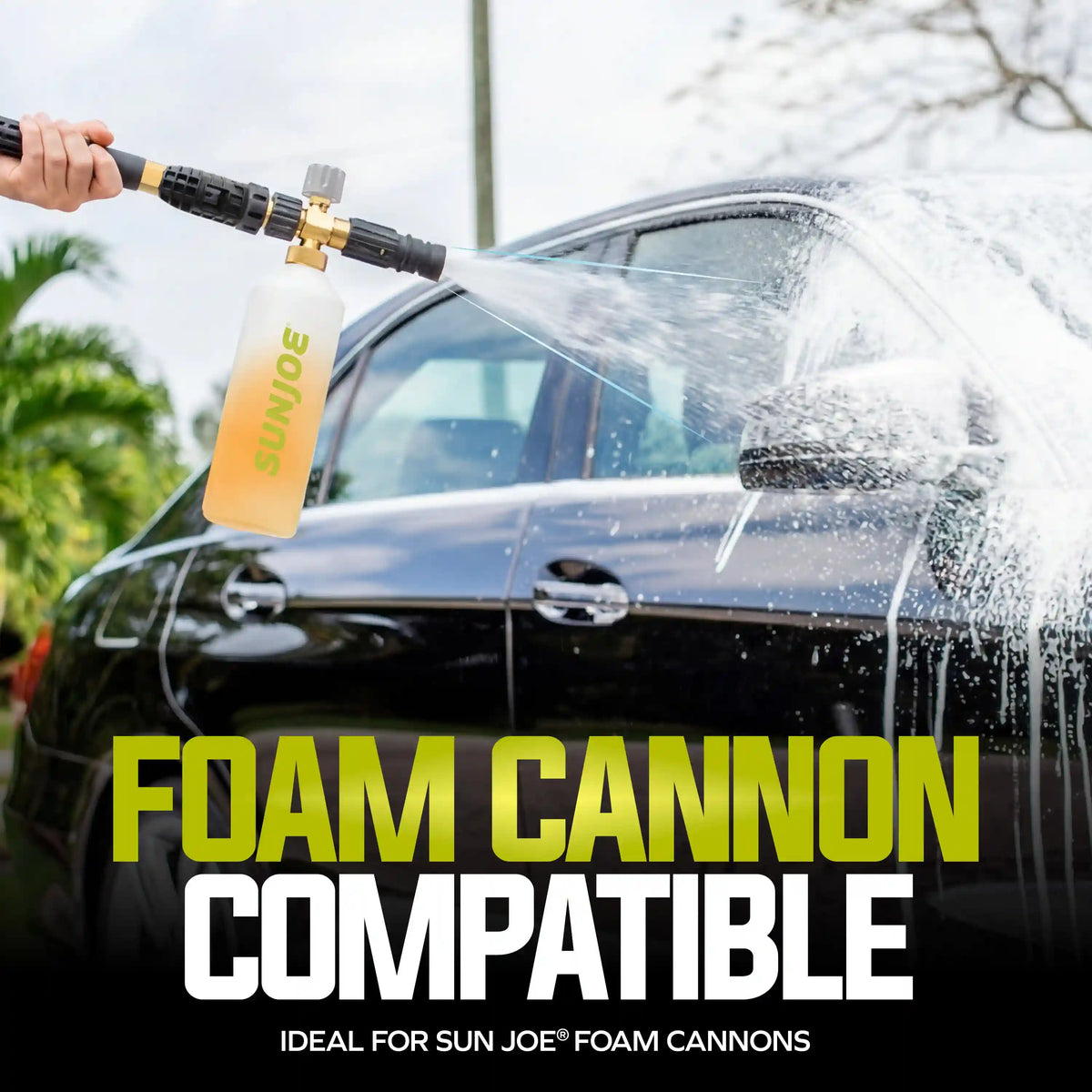 Sun Joe Premium Snow Foam Car Wash Soap and Cleaner | 1-Gal. | Orange-Vanilla Scent