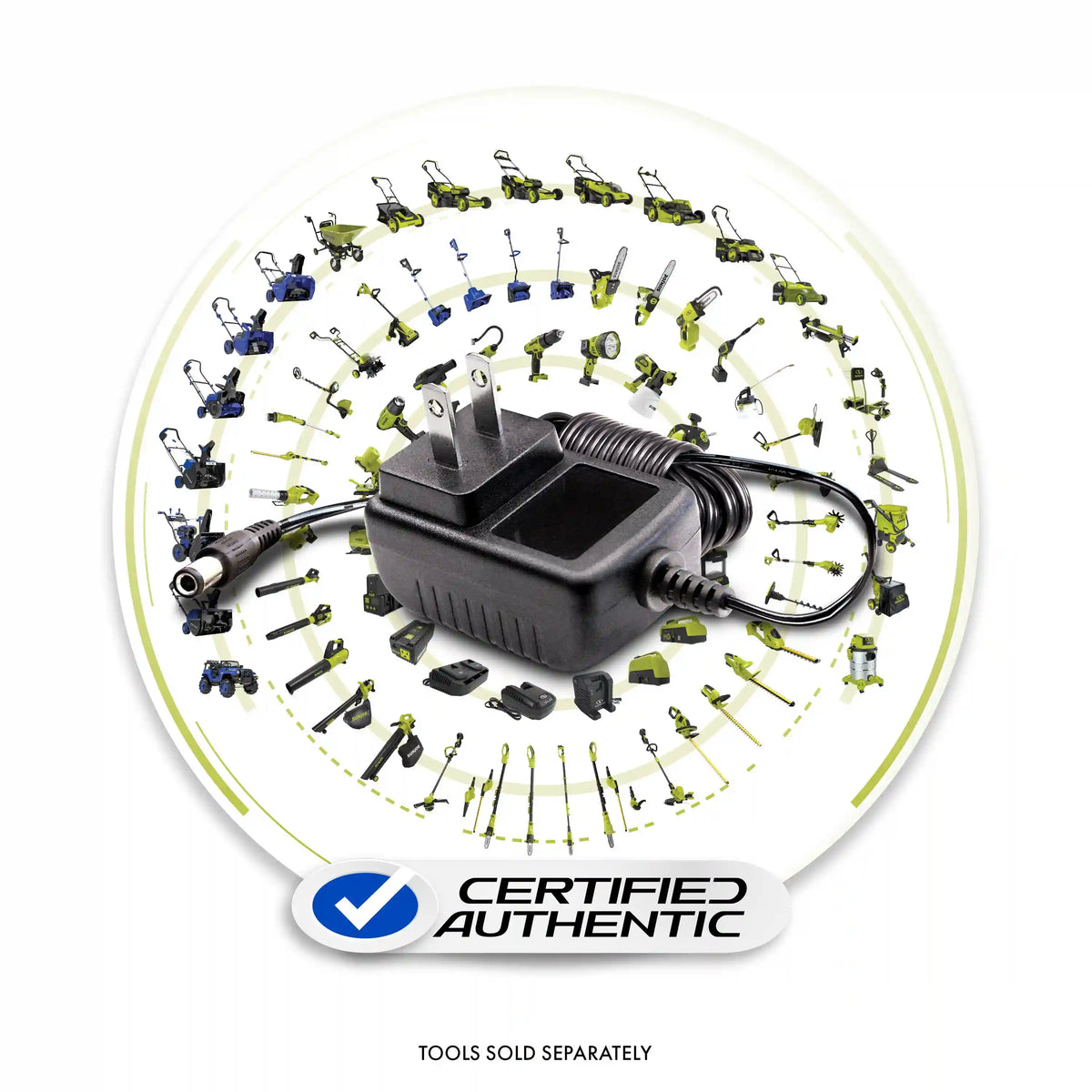 Snow Joe + Sun Joe CERTIFIED AUTHENTIC Lithium Ion Battery Charger | 24 Volt
