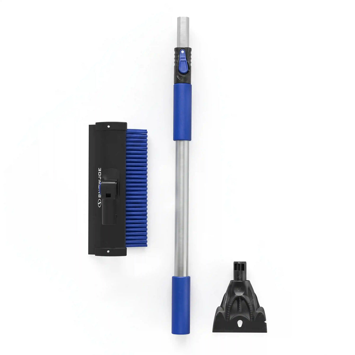Snow Joe Lock Extendable Snow Broom | Aluminum Pole | 180° Pivoting Head | 60-Inch