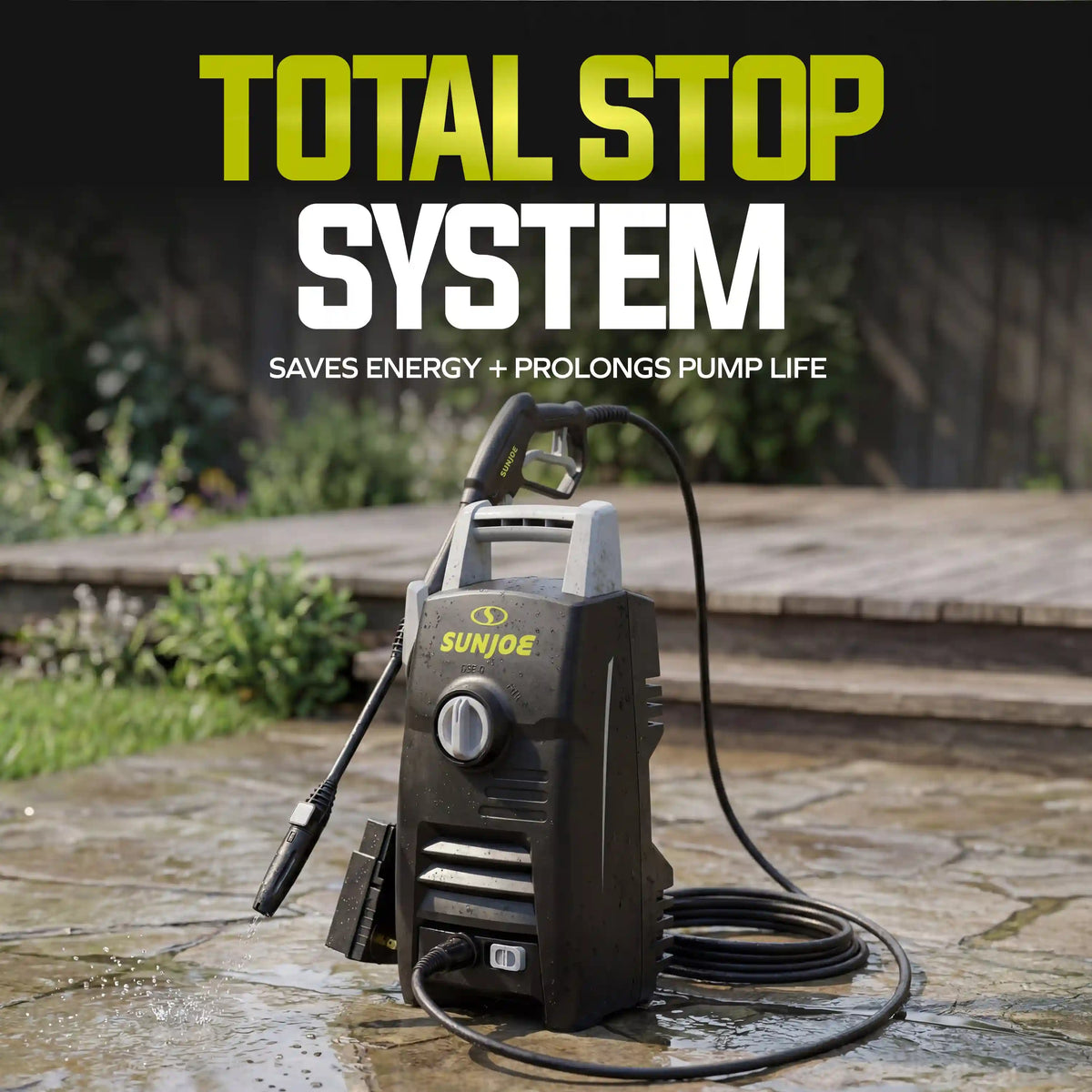 Sun Joe Electric Pressure Washer | Adjustable Spray Wand | Easy Carry Handle