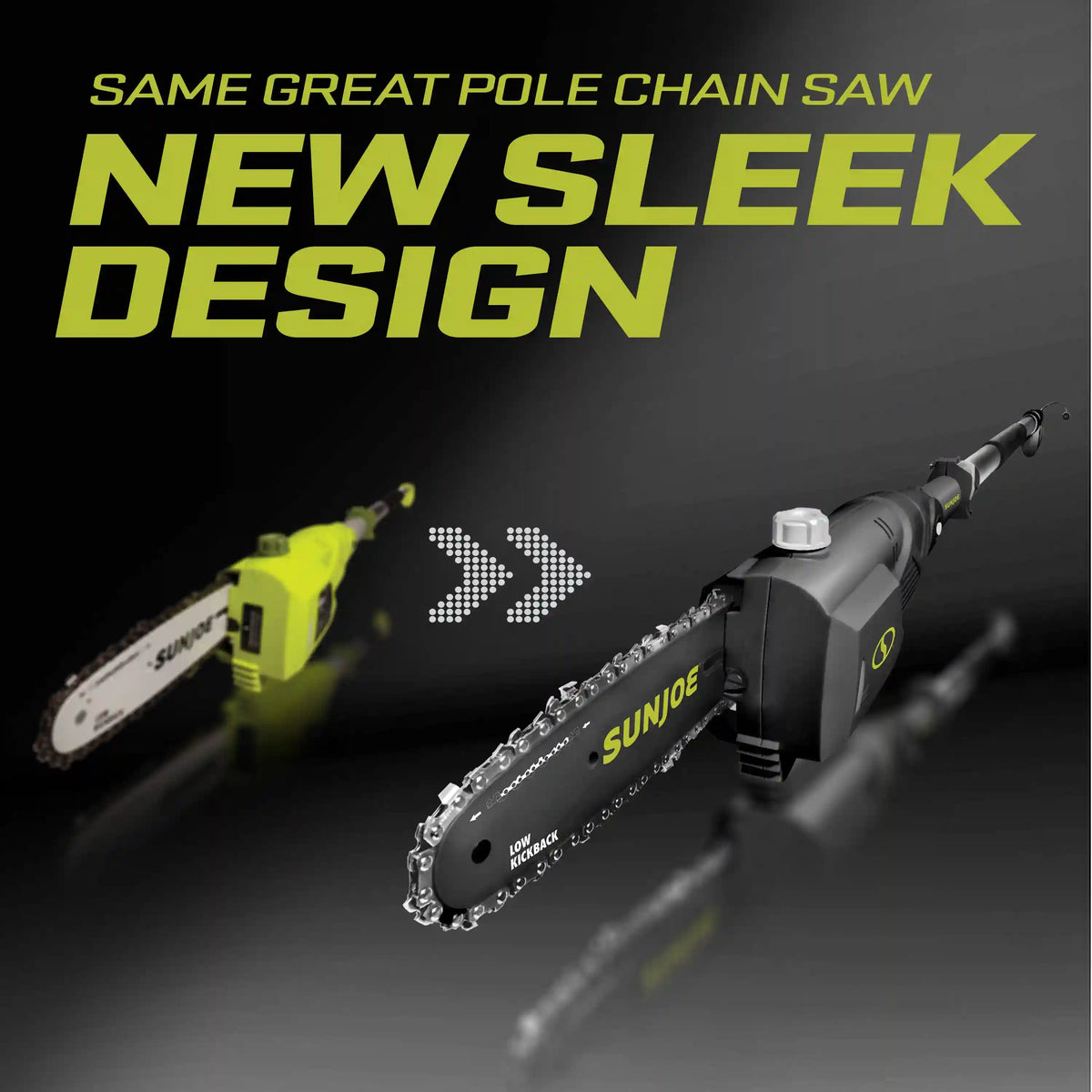 Sun Joe Electric Multi-Angle Pole Chain Saw | 8 inch | 6.5 Amp | 7.5-inch Cutting Thickness Max