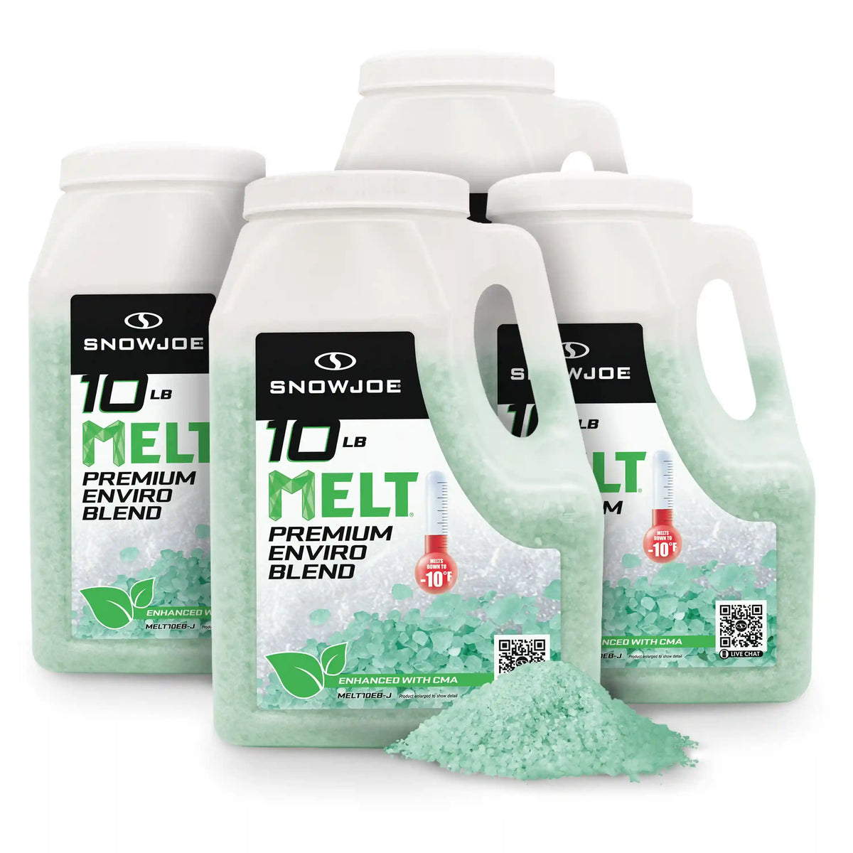 Snow Joe Premium Enviro Blend Ice Melter | 10-Lbs. | 4-Pack