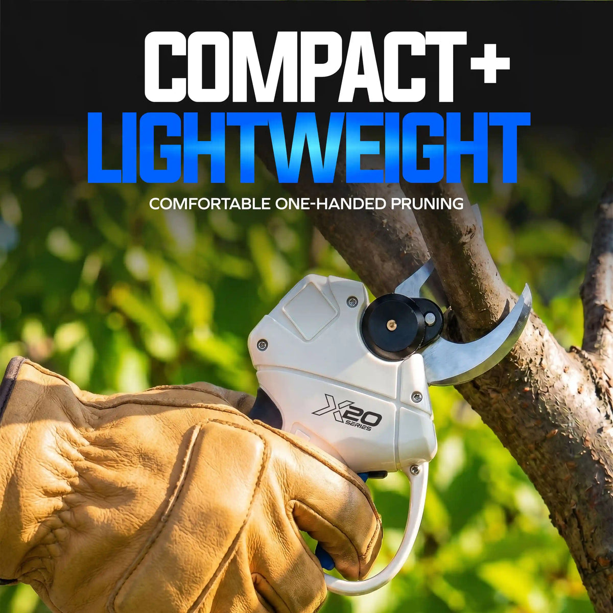 Sun Joe 20-Volt ECOSHARP Cordless X20 Pruner | Max 1.1-inch Cutting Capacity | W/ 2000 mAh Battery (2.0-Amp) + Charger