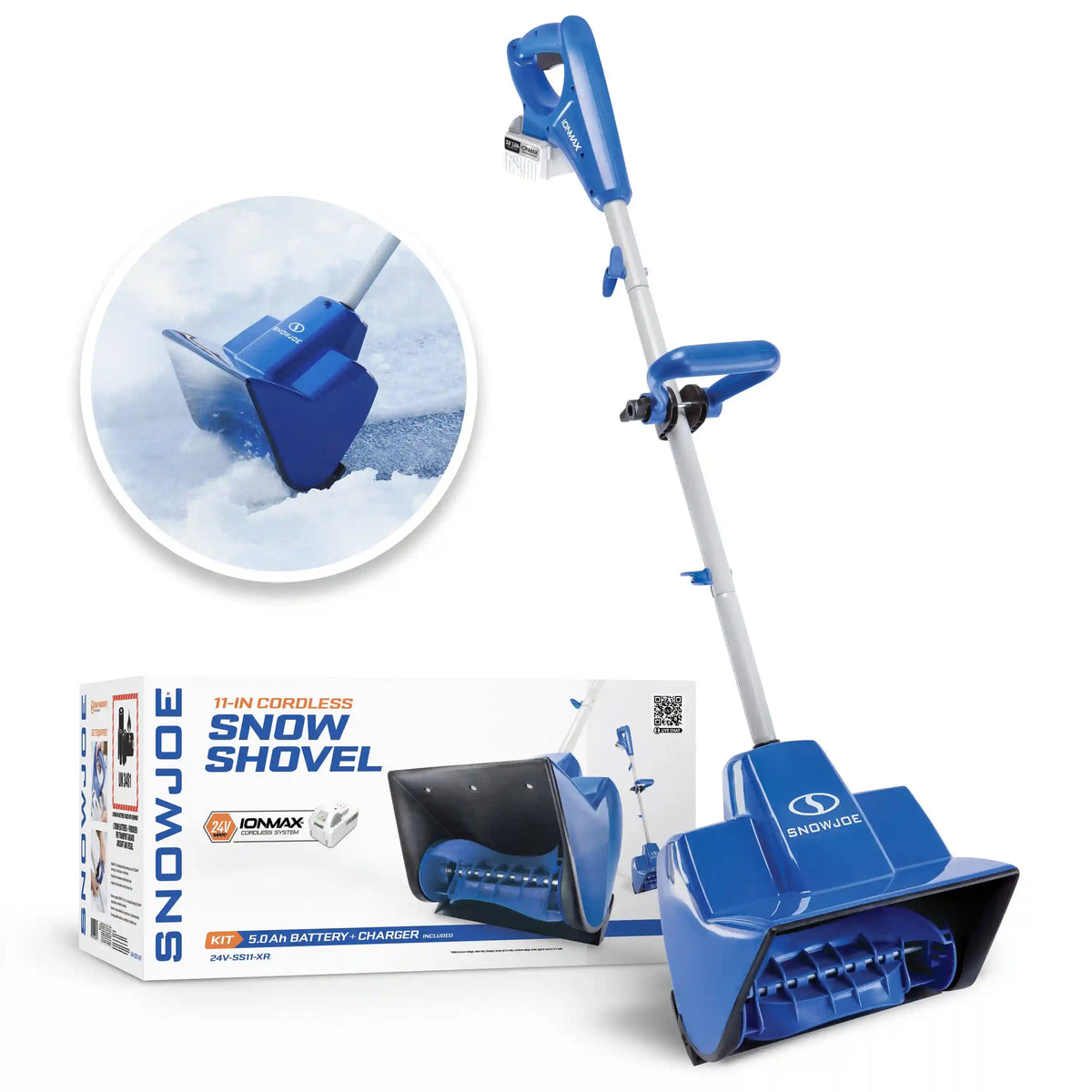 Snow Joe 24-Volt* IONMAX Cordless Snow Shovel Kit | 11-inch | W/ 5.0-Ah Battery + Charger