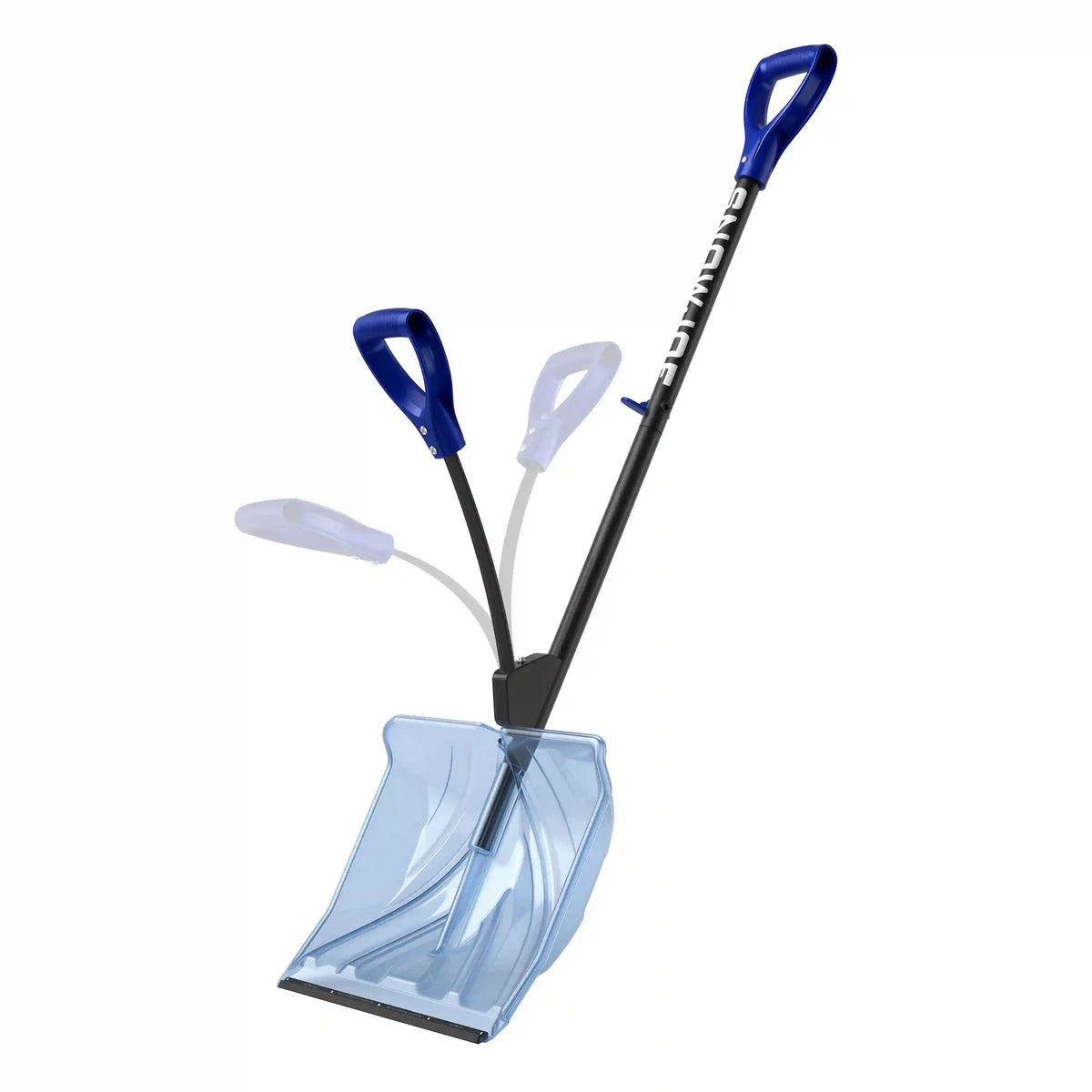 Snow Joe Shovelution Strain-Reducing Shatter-Resistant Polycarbonate Snow Shovel W/ Spring Assisted Handle | 18-inch