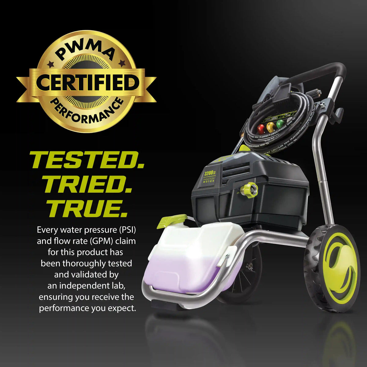 Sun Joe Electric Pressure Washer W/ Quick-Connect Tips + Onboard Detergent Tank | 14.9-Amp