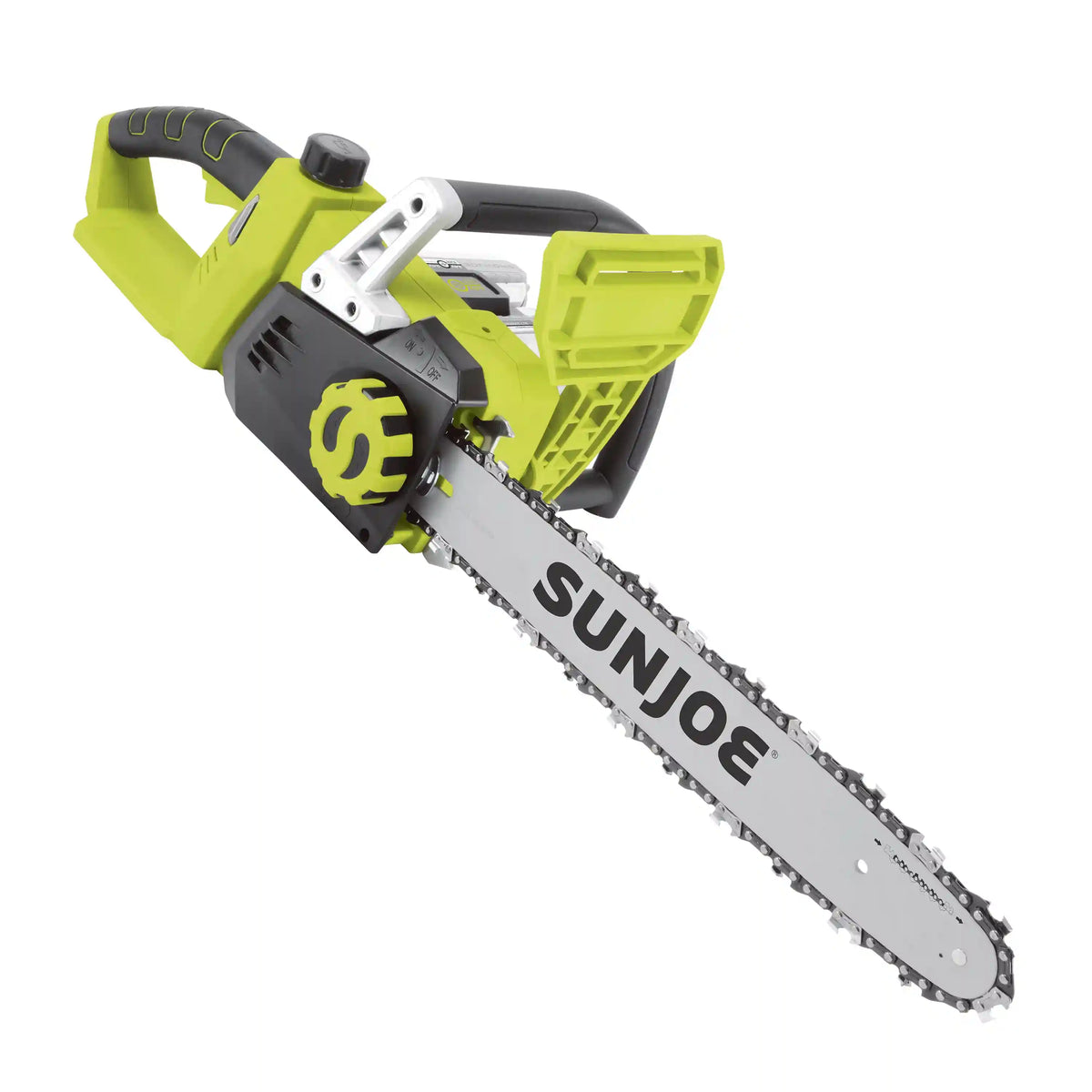 Sun Joe 48-Volt* IONMAX Cordless Chain Saw Kit | 16-inch | W/ 2 x 2.0-Ah Batteries + Charger