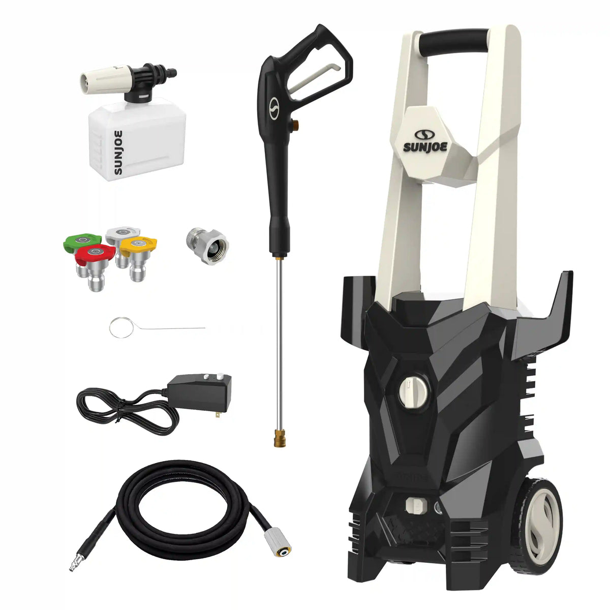 Sun Joe 2000 PSI Max All-Purpose Electric Pressure Washer | 13-Amp | 4 Nozzles | Foamer Cannon