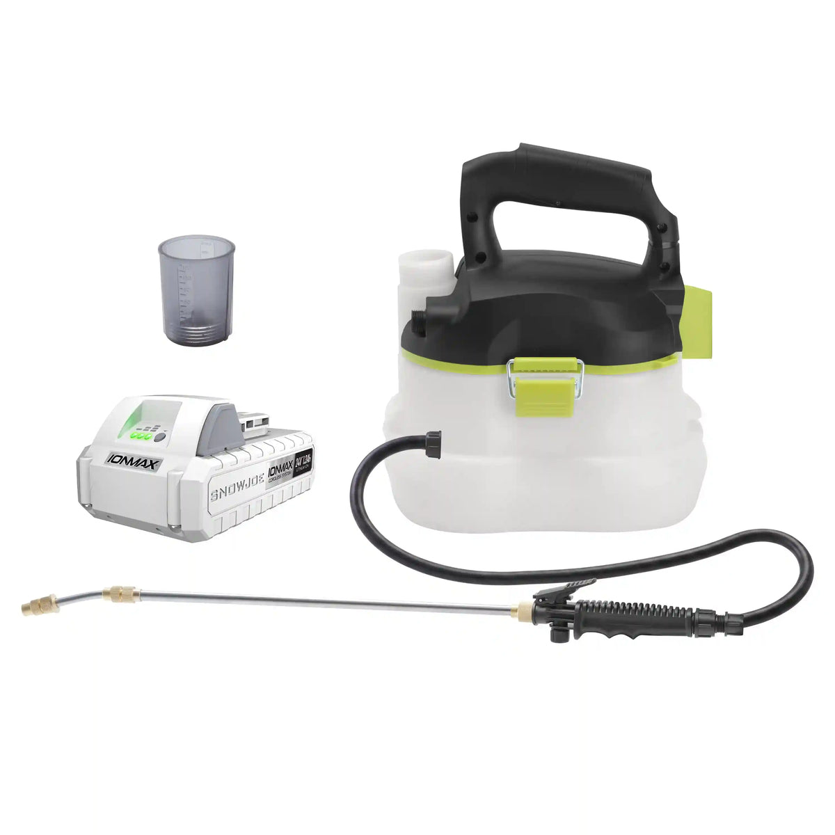 Sun Joe 24V IONMAX Cordless Electric Garden Sprayer, 1-Gallon Battery-Powered Multi-Use Lawn/Plant Sprayer + Watering Can | w/ Adjustable Wand +  Charger