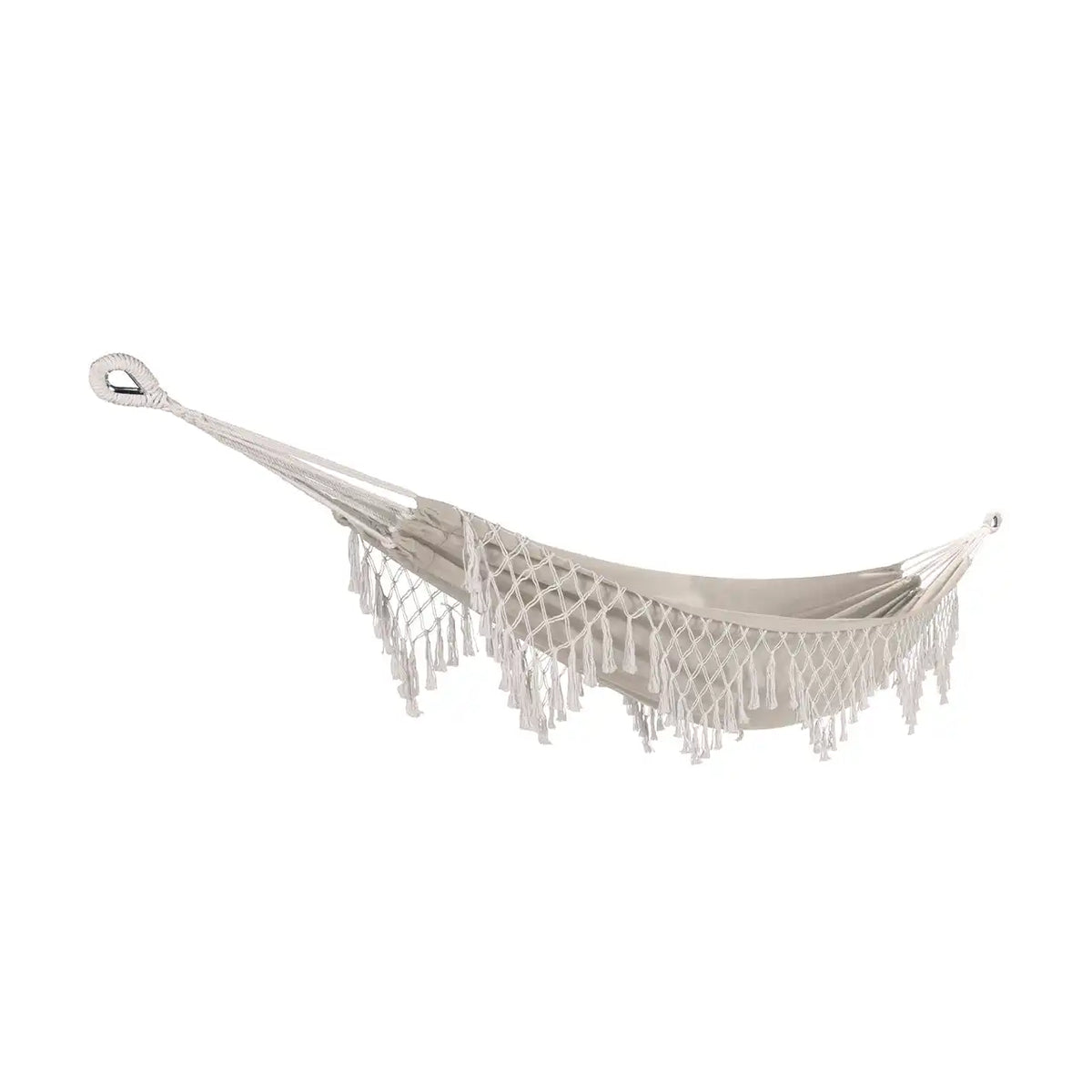 Bliss Hammocks Brazilian Style Hammock in a Bag w/ Fringe & Hanging Hardware | 40-in. Wide |  250 Lb. Capacity