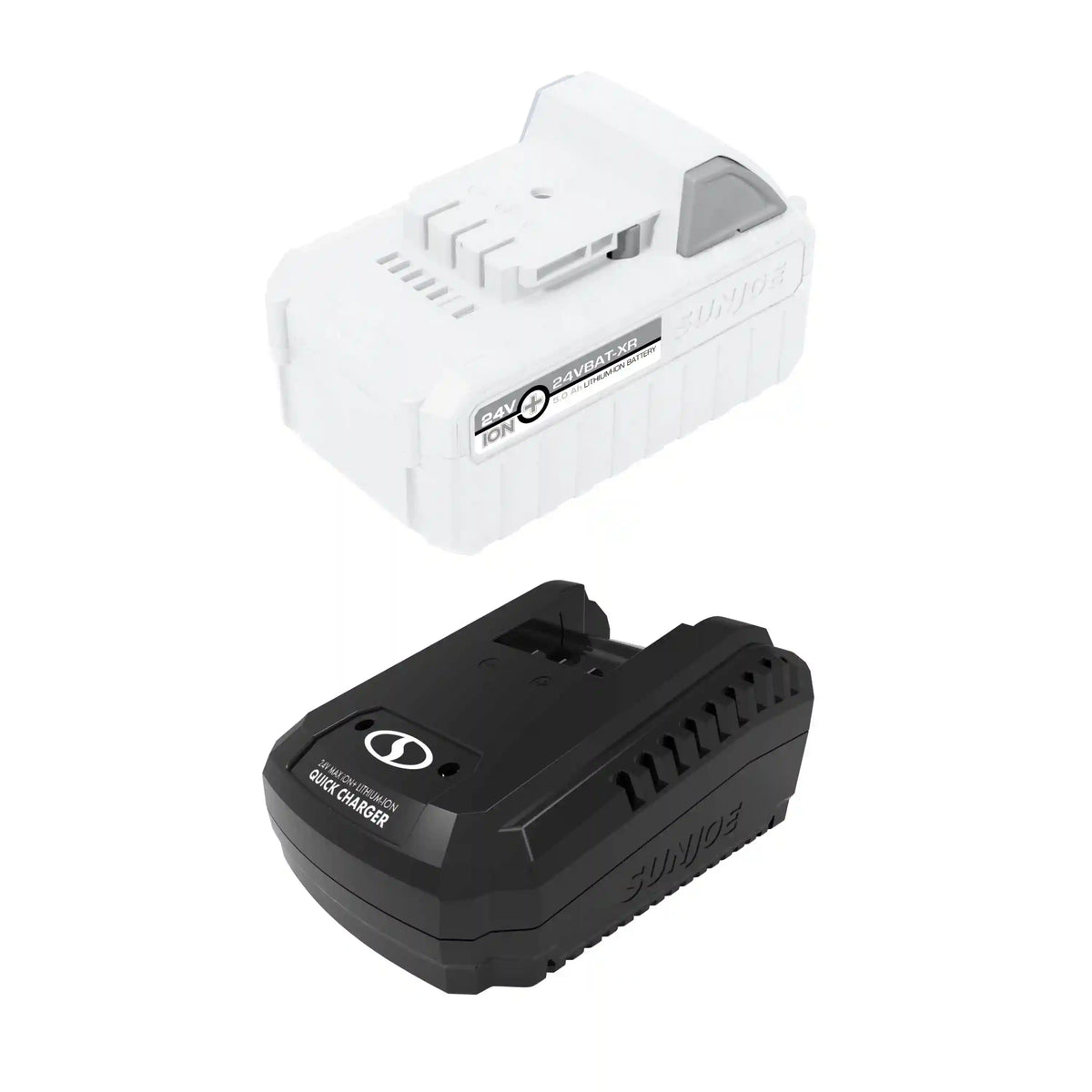 Snow Joe + Sun Joe CERTIFIED AUTHENTIC 24-Volt* IONMAX Starter Kit | W/ 5.0-Ah Battery + Quick Charger