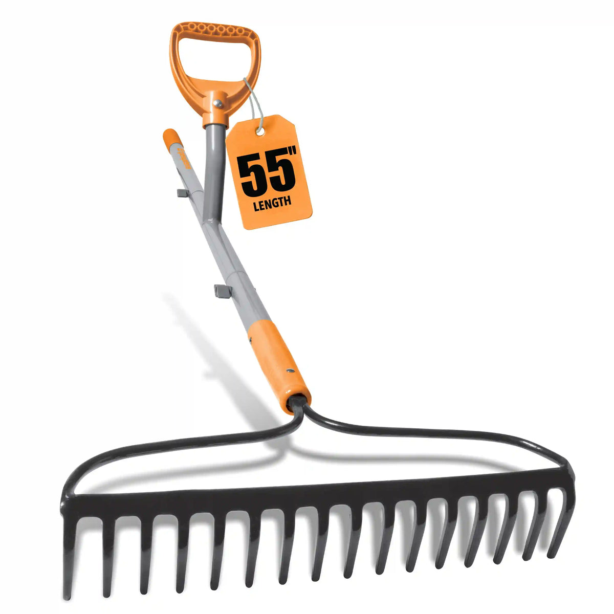 Ergie Systems Steel Shaft Strain Reducing Bow Rake | 55-Inch | 16-Tine