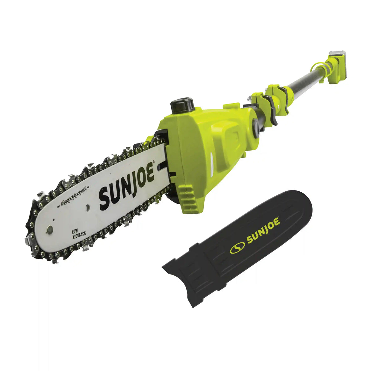 Sun Joe 24-Volt IONMAX Cordless Telescoping Pole Chainsaw Kit | 10-inch | W/ 5.0-Ah Battery + Quick Charger