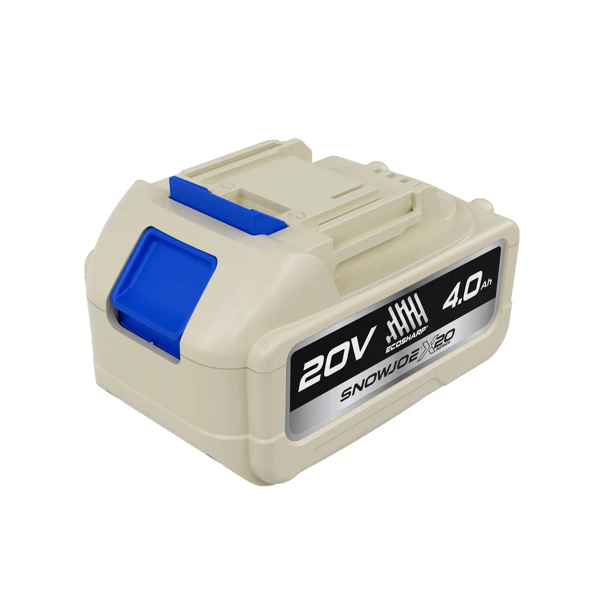 Sun Joe X20-Series 20-Volt* 4000-mAh (4-Amp hour) Lithium-ION Battery | For Use with Universal ECOSHARP® Devices | w/LED Indicator