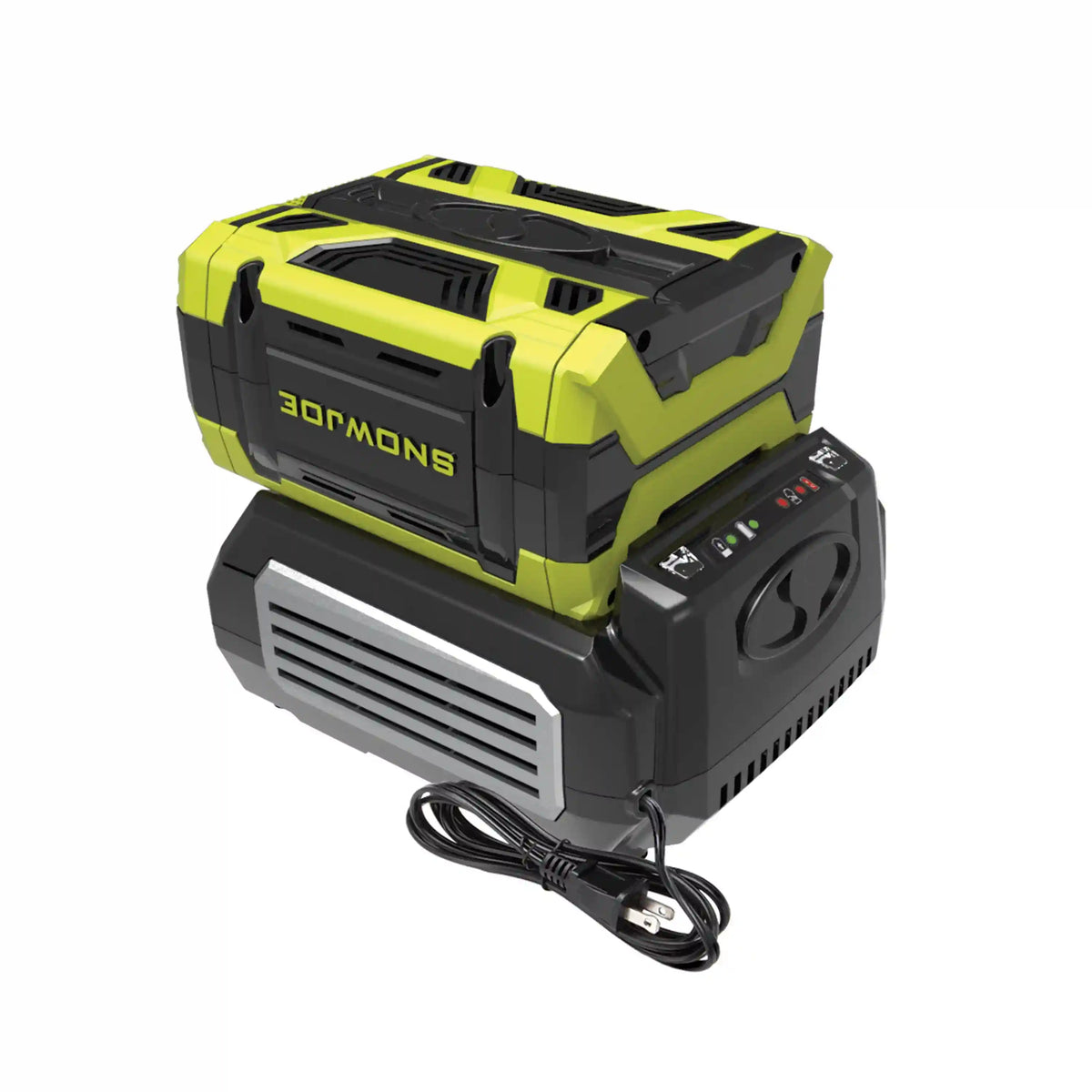 Snow Joe + Sun Joe CERTIFIED AUTHENTIC iON100V-RCH Rapid Charger for 100 Volt iON100V Series Tools