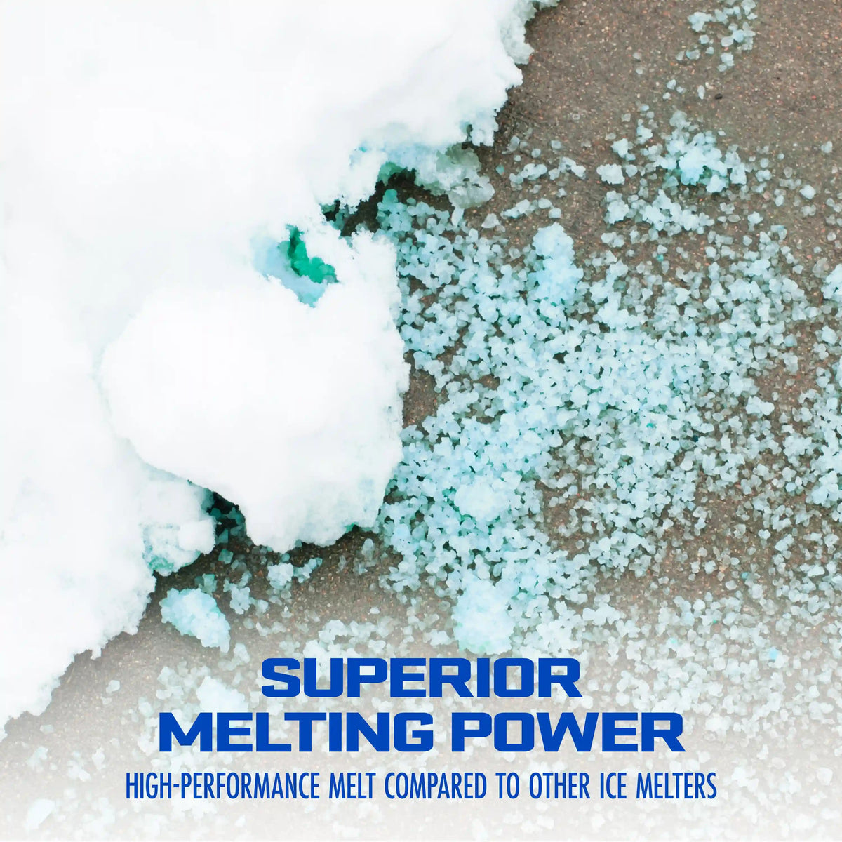 Blue Heat Calcium Blend Ice and Snow Melt + Deicer W/ Heat Generating Pellets | 20 Lb. Bag | Works to -25°F