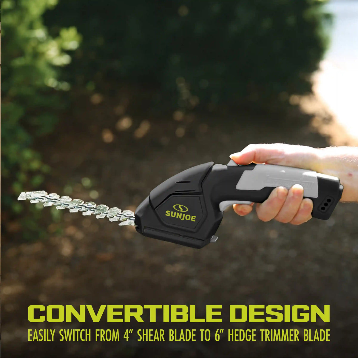 Sun Joe 2-in-1 Cordless Grass Shear + Hedger | 7.2-Volt | W/ 1.5-Ah Battery + Charger