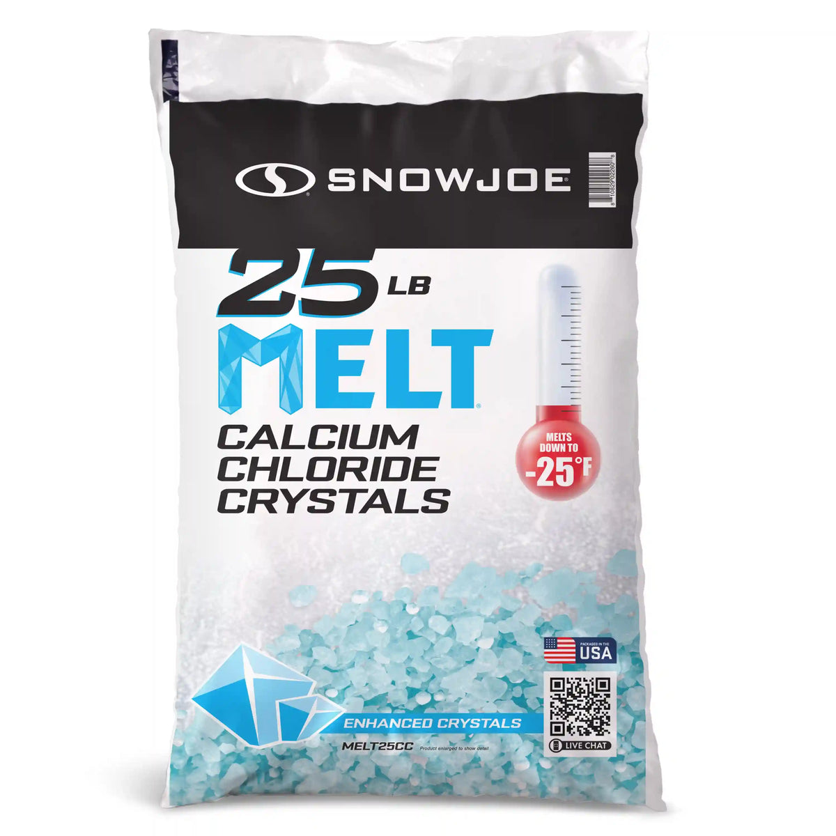 Snow Joe Calcium Chloride Crystals Ice Melter | 25 Lbs.
