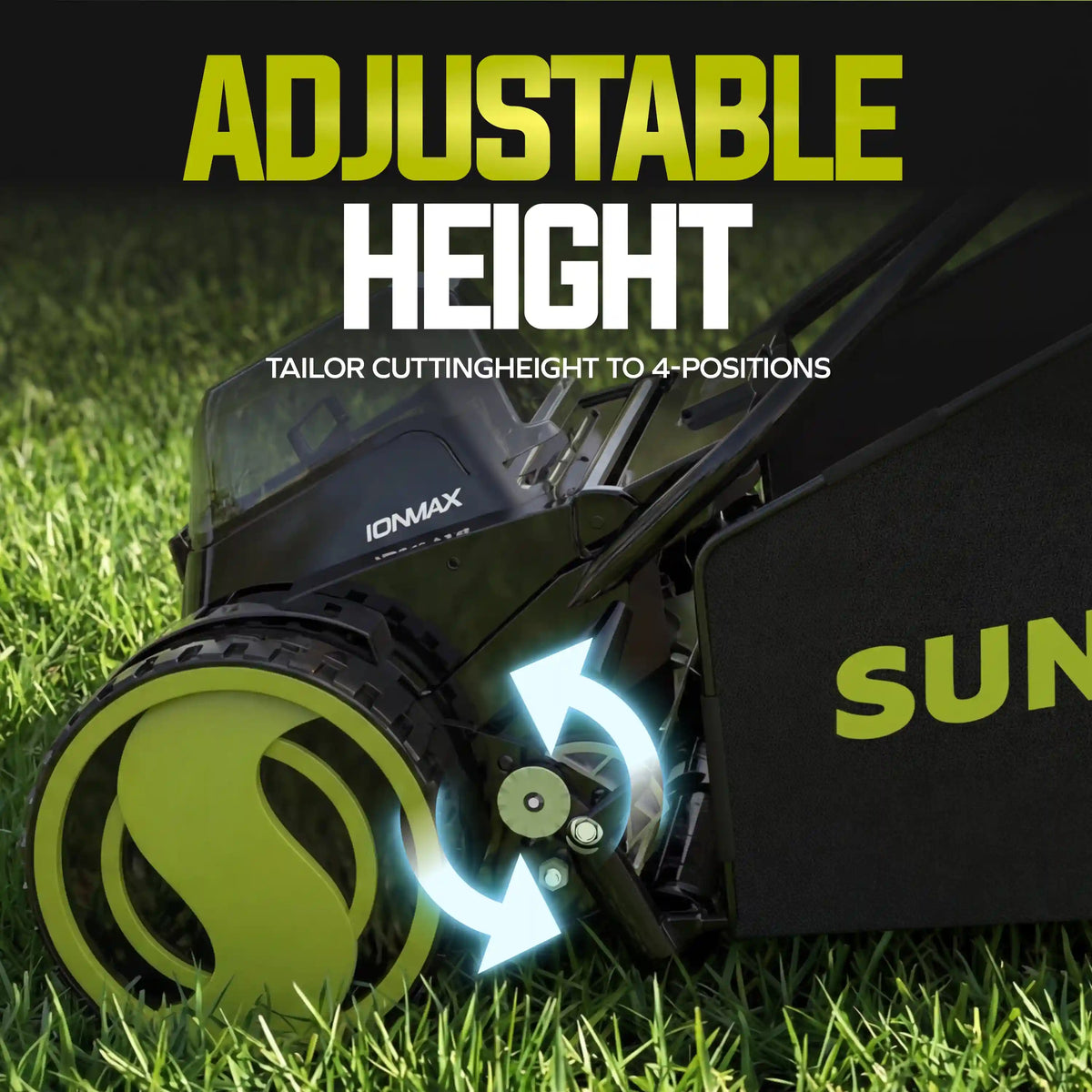 Sun Joe 24-Volt* IONMAX Cordless Push Reel Mower W/ Collection Bag | 15-inch | W/ 4.0-Ah Battery + Charger