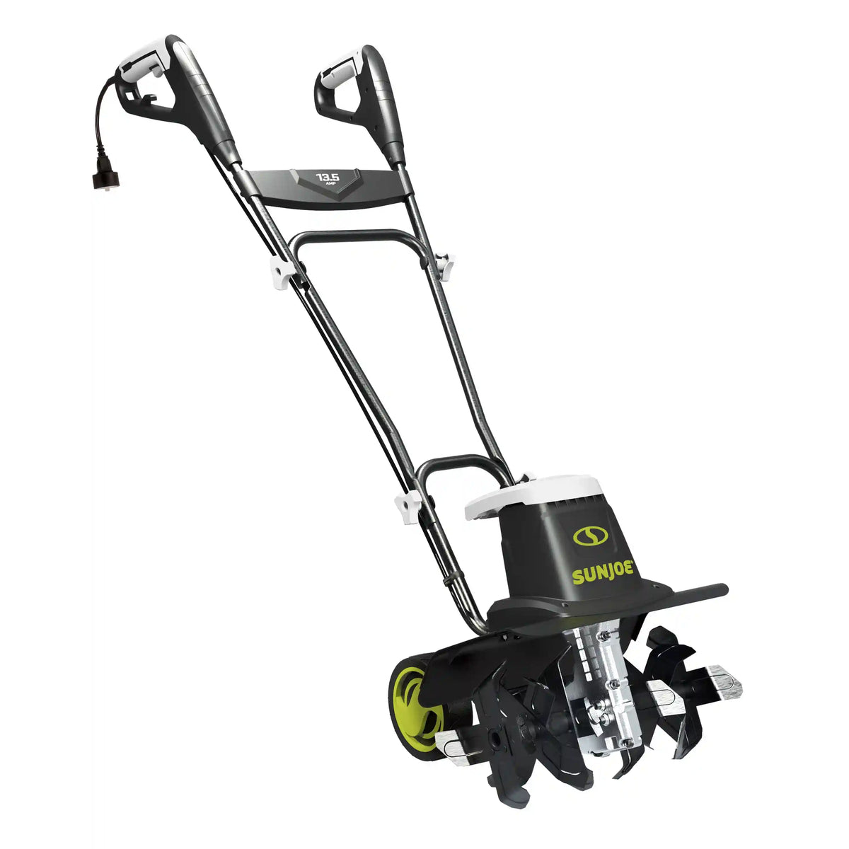 Sun Joe Electric Garden Tiller + Cultivator | 16-Inch | 13.5-Amp | 3-Position Height Adjustment