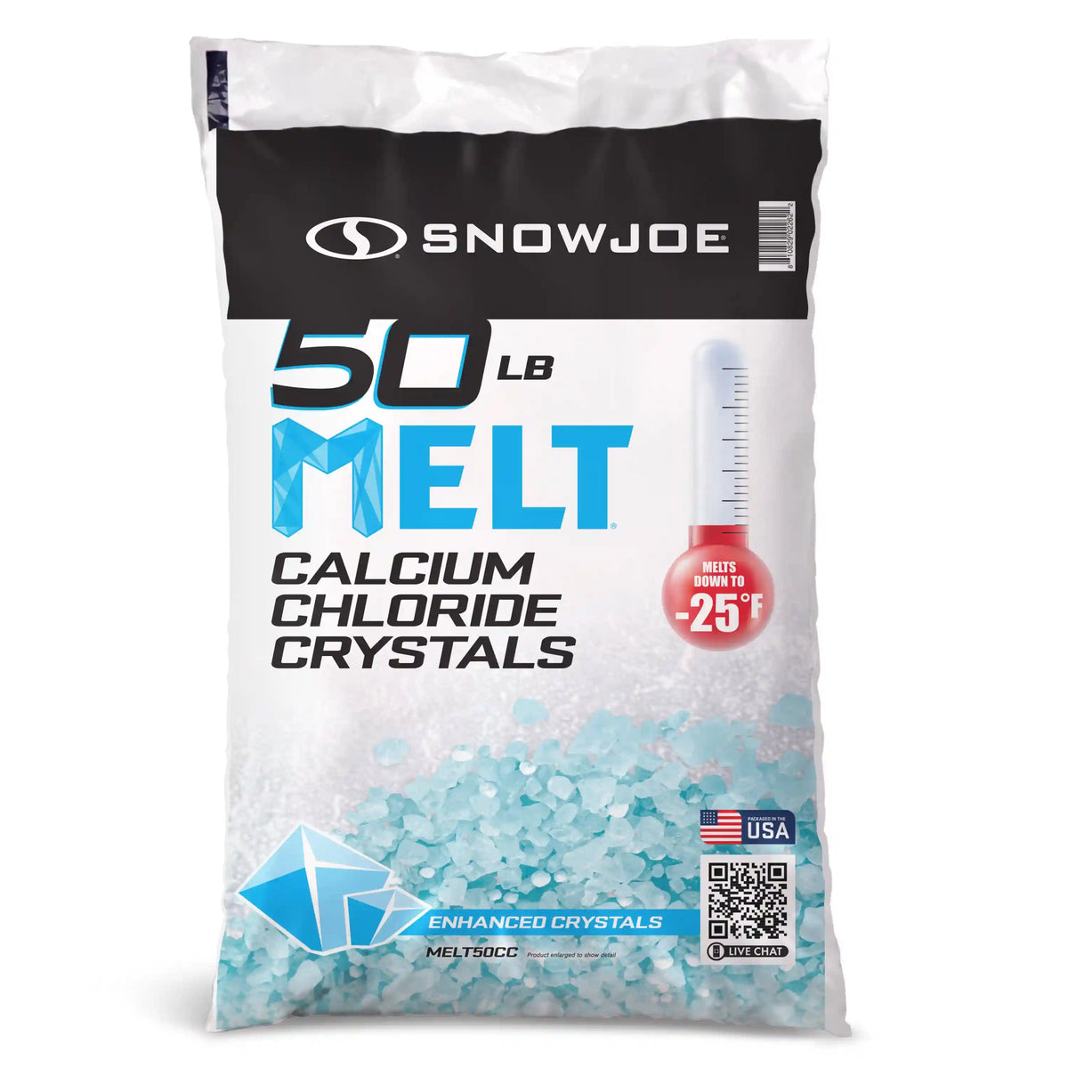 Snow Joe Calcium Chloride Crystals Ice Melter | 50 Lbs.