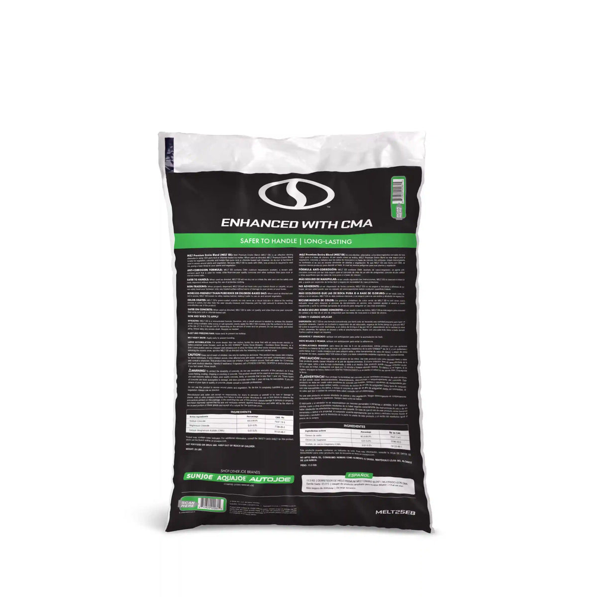 Snow Joe Premium Enviro Blend Ice Melter | 25-Lb. Bag | Melts Down To -10°F