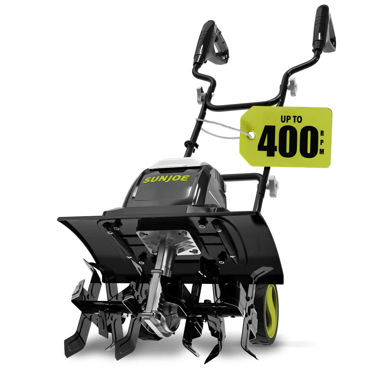 Sun Joe Electric Tiller + Cultivator | 15.7-inch | 15-Amp | 4-Position Height Adjustment