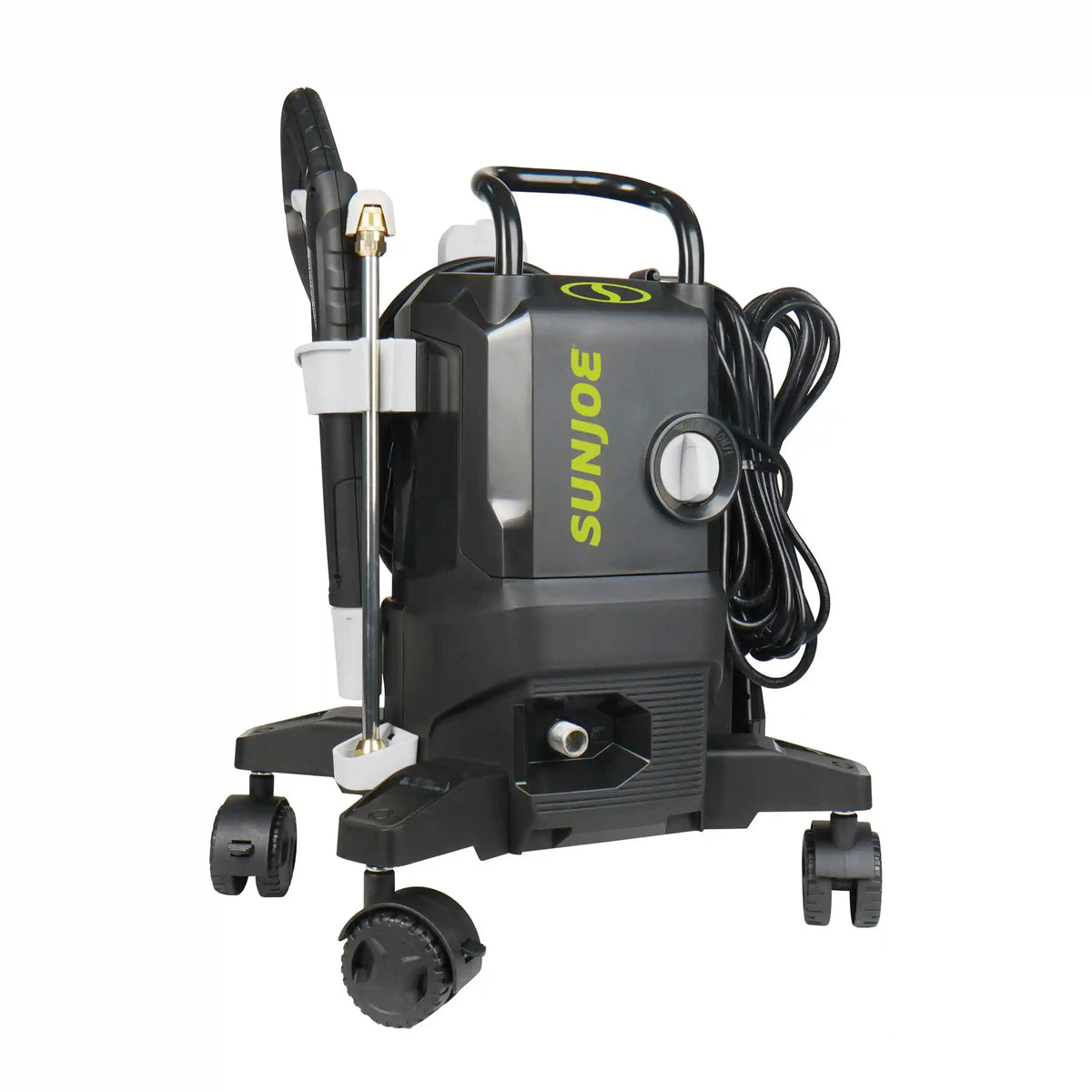 Sun Joe Electric Pressure Washer W/ Wheels | 7-Pc Accessory Kit | 14.9-Amp | 2200 Rated PSI | 1.1 Rated GPM